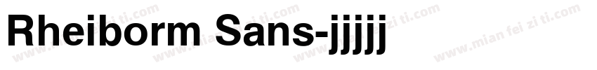 Rheiborm Sans字体转换